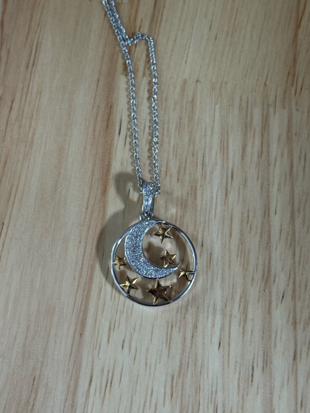 Ross-Simons Moon & Stars necklace ring and matching earrings